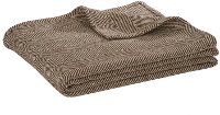 Twin Sand and Brown Herringbone Throw
