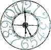 Clearance Spa Blue Metal Wall Clock