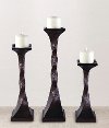15 Inch Bronze Twisted Candle Holder