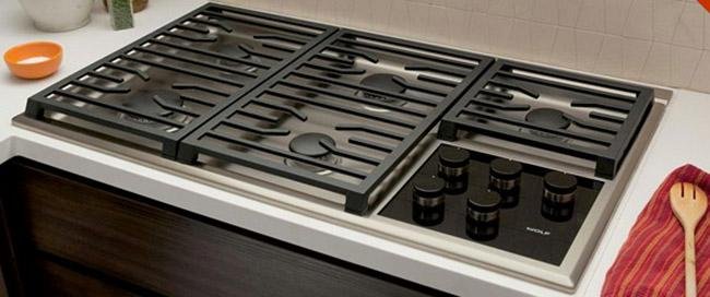 CG365T/S Wolf 36 Inch Transitional Gas Cooktop - Stainless Steel and Black-2