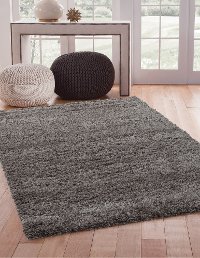 8 x 11 Large Light Gray Area Rug - Comfort Shag