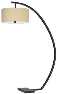 Hanson Oiled Bronze Arc Floor Lamp