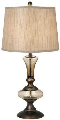 Antique Copper Olive Glow Table Lamp