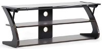 AA-TV-10-WENGE-TVS Dark Brown/ Black TV Stand - Sculpten