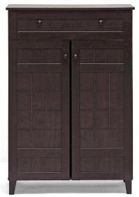 FP-1203 Dark Brown Shoe Cabinet - Glidden