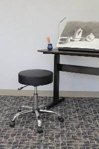 Black Drafting Office Chair-3