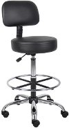 Black Medical and Draft Stool