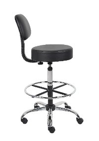 Black Medical and Draft Stool-2