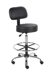 Black Medical and Draft Stool-3