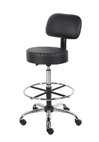 Black Medical and Draft Stool-4