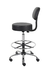 Black Medical and Draft Stool-5