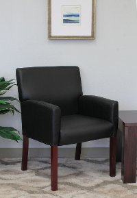 Black Reception Arm Chair