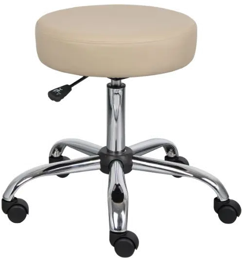 Beige Medical Office Chair Stool-2