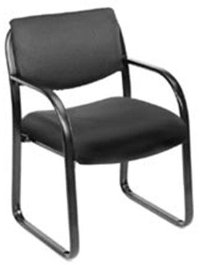 Black Guest Office Chair-2