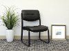 Black Leather Office Side Chair