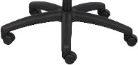 Black Contoured Adjustable Drafting Office Chair With Arms-6