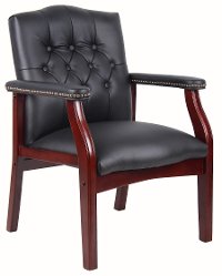 Black Guest Office Chair-6