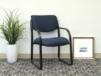 Blue and Black Guest Office Chair