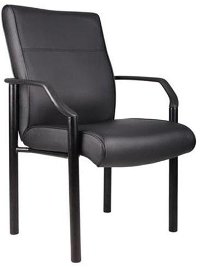 Black Guest Office Chair-2