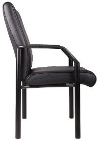 Black Guest Office Chair-4