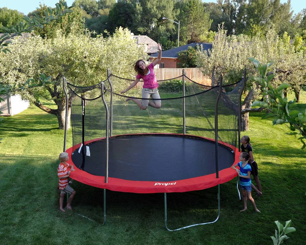 P14D-BE Propel 14' Trampoline with Enclosure-1