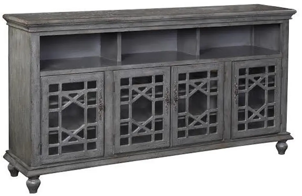 81117 72 Inch Contemporary Gray TV Stand-1