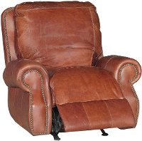 Brandy Power Leather Recliner