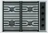 CG304T/S Wolf 30 Inch Transitional Gas Cooktop - Stainless Steel and Black