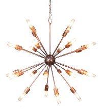 Alanya Iron Starburst Chandelier