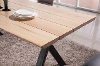 Ash and Black Modern Dining Table - Live Edge Collection-2