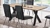 Clearance Ash and Black Modern Dining Table - Live Edge Collection