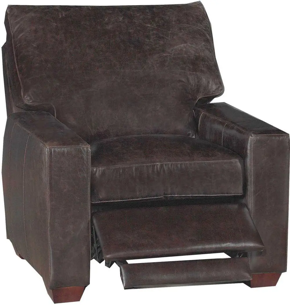 Tobacco Power Leather Recliner - Brompton Collection-1