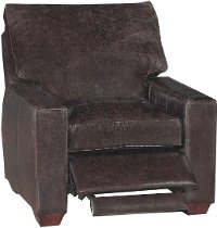 Tobacco Power Leather Recliner - Brompton Collection