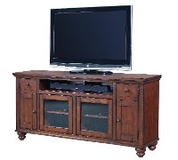 65 Inch Cherry Brown TV Stand - Cambridge