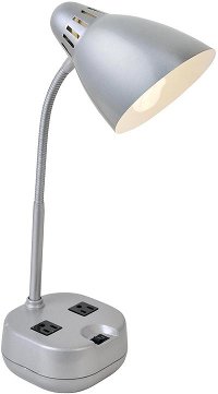 Silver Desk Lamp - Kade