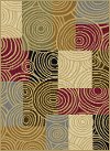 LAGUNA/4530/MULTI.-2 5 x 7 Medium Red, Brown & Beige Area Rug - Laguna