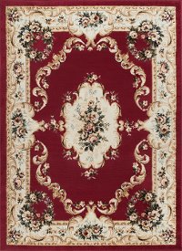 LGN4610 5x7 5 x 7 Medium Traditional Red Area Rug - Laguna