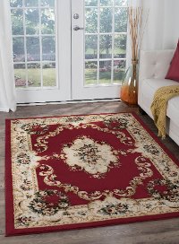 LGN46105x7 5 x 7 Medium Traditional Red Area Rug - Laguna-2