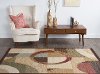 ELG5110 8x10 8 x 10 Large Tan and Red Area Rug - Elegance-6