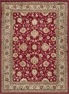 ELG51408x10 8 x 10 Large Beige and Red Area Rug - Elegance