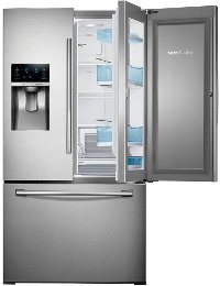 RF28HDEDBSR Samsung 27.83 cu. ft. French Door Refrigerator with Food ShowCase - 36 Inch Stainless Steel