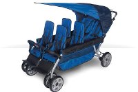 Blue 6-Passenger Stroller