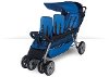 Blue 3 Passenger Stroller