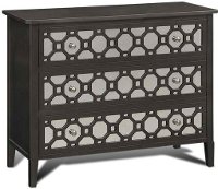 Charcoal Mirrored 3 Drawer Chest