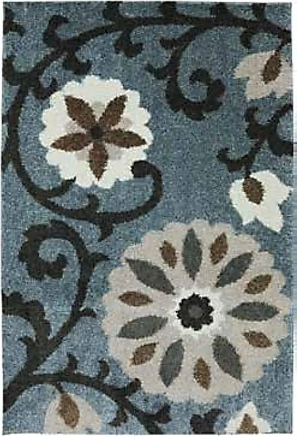 90309-880/8X11/AUGUS 8 x 11 Large Transitional Blue Rug - Augusta-1
