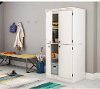 7260971 White 4-Door Storage Cabinet - Morgan