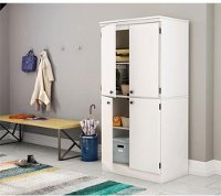 7260971 White 4-Door Storage Cabinet - Morgan