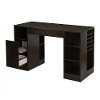7559727 Black Counter Height Craft Table with Storage - Crea -5