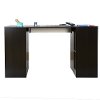 7559727 Black Counter Height Craft Table with Storage - Crea -7