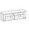 Black Simple 60 Inch TV Stand - Bakersfield -4